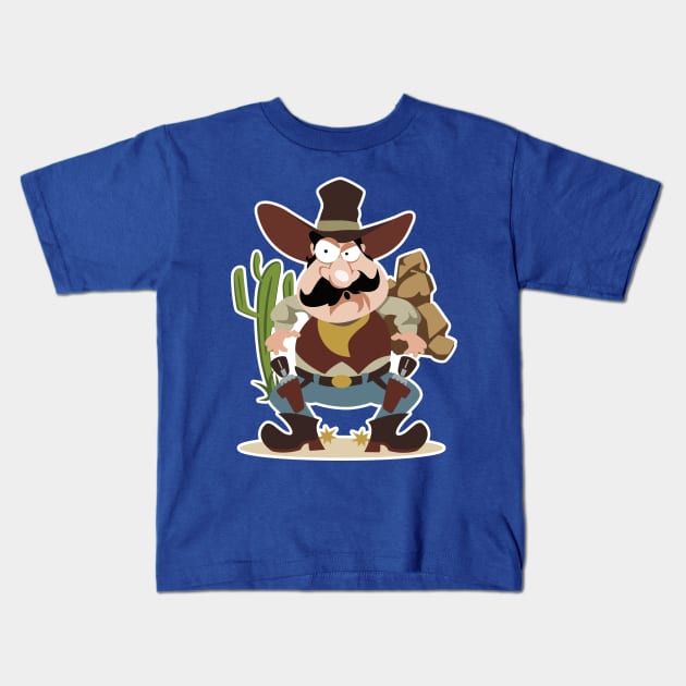 Garrett West Kids T-Shirt by Tiro1Linea